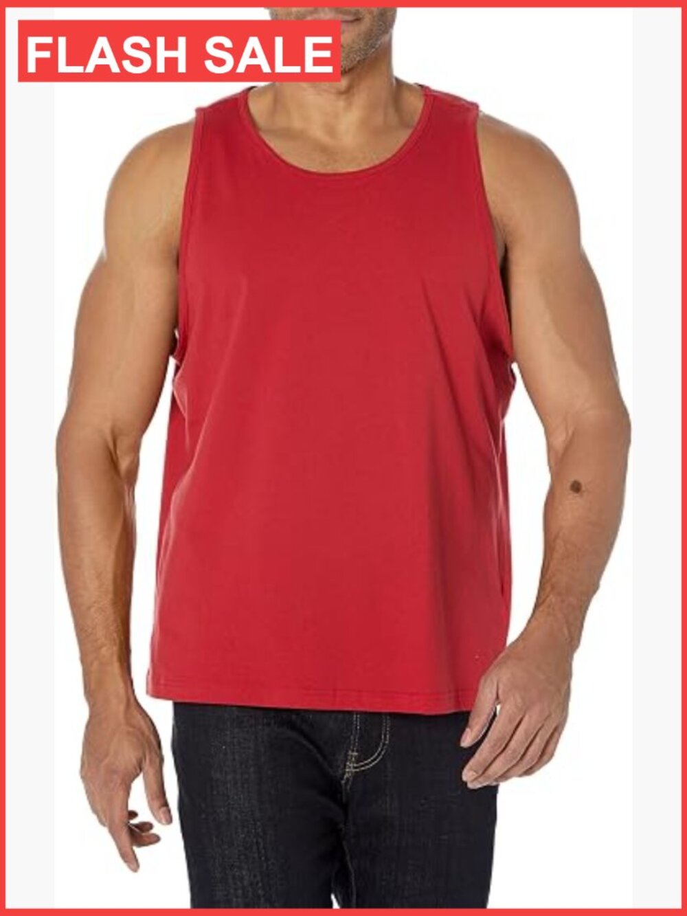 Men's Cotton Sleeveless Tank Top Regular Fit Undershirt Lightweight